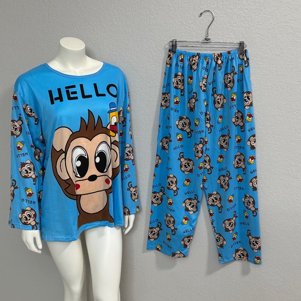 NWOT Monkey Pajamas